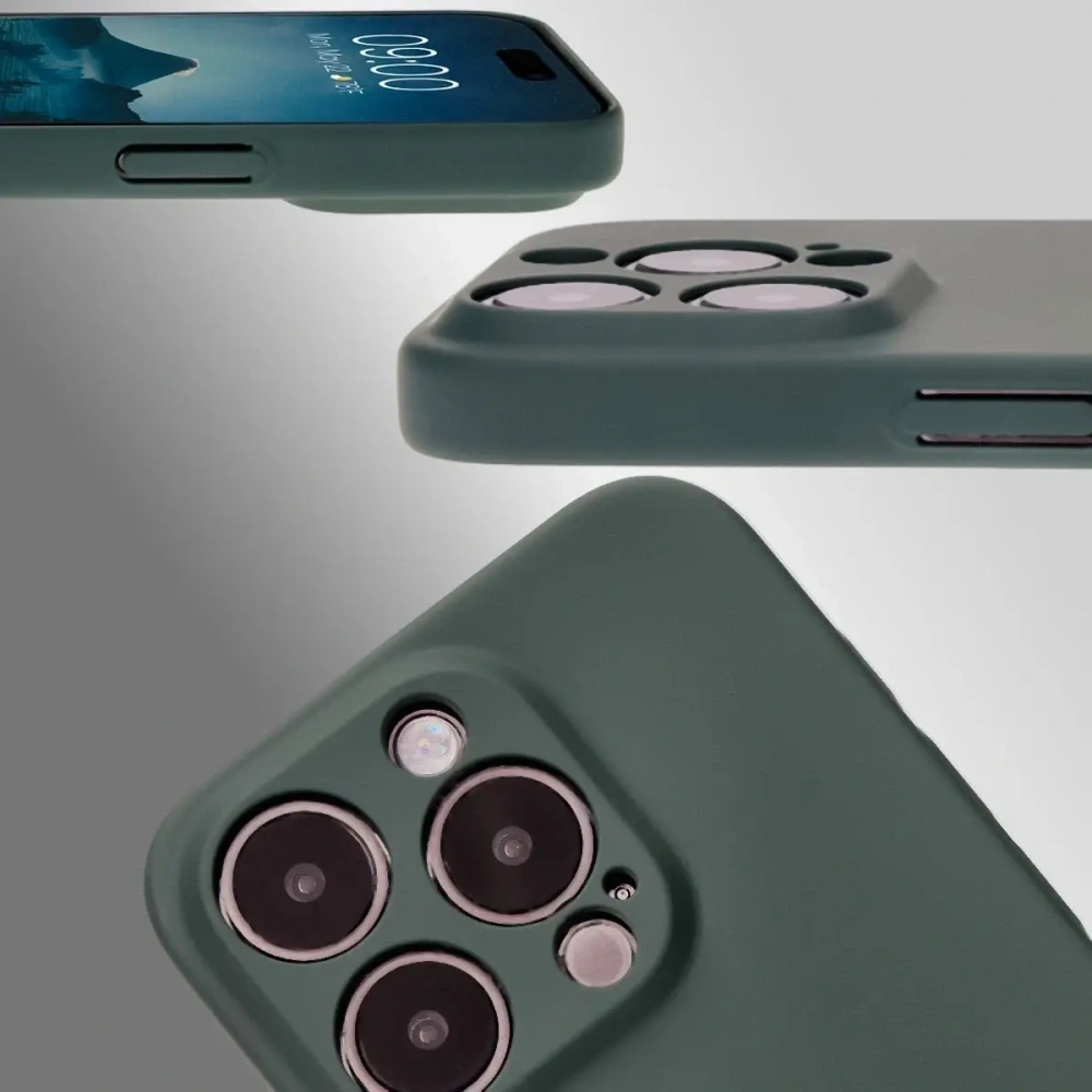 Etui Bizon Case Łupka do Apple iPhone 15 Pro zielone