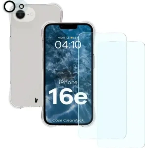 Kup Etui + 2x szkło na ekran + 1x szkło na obiektyw Bizon Case Clear Pack do Apple iPhone 16e - BIZ9470 - {ean13} - Sklep Home Screen