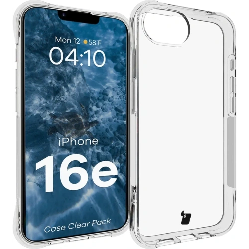 Kup Bizon Case Clear Pack cu 2x sticlă securizată + protecție pentru lentile Apple iPhone 16e - BIZ9470 - {ean13} - Sklep Home Screen