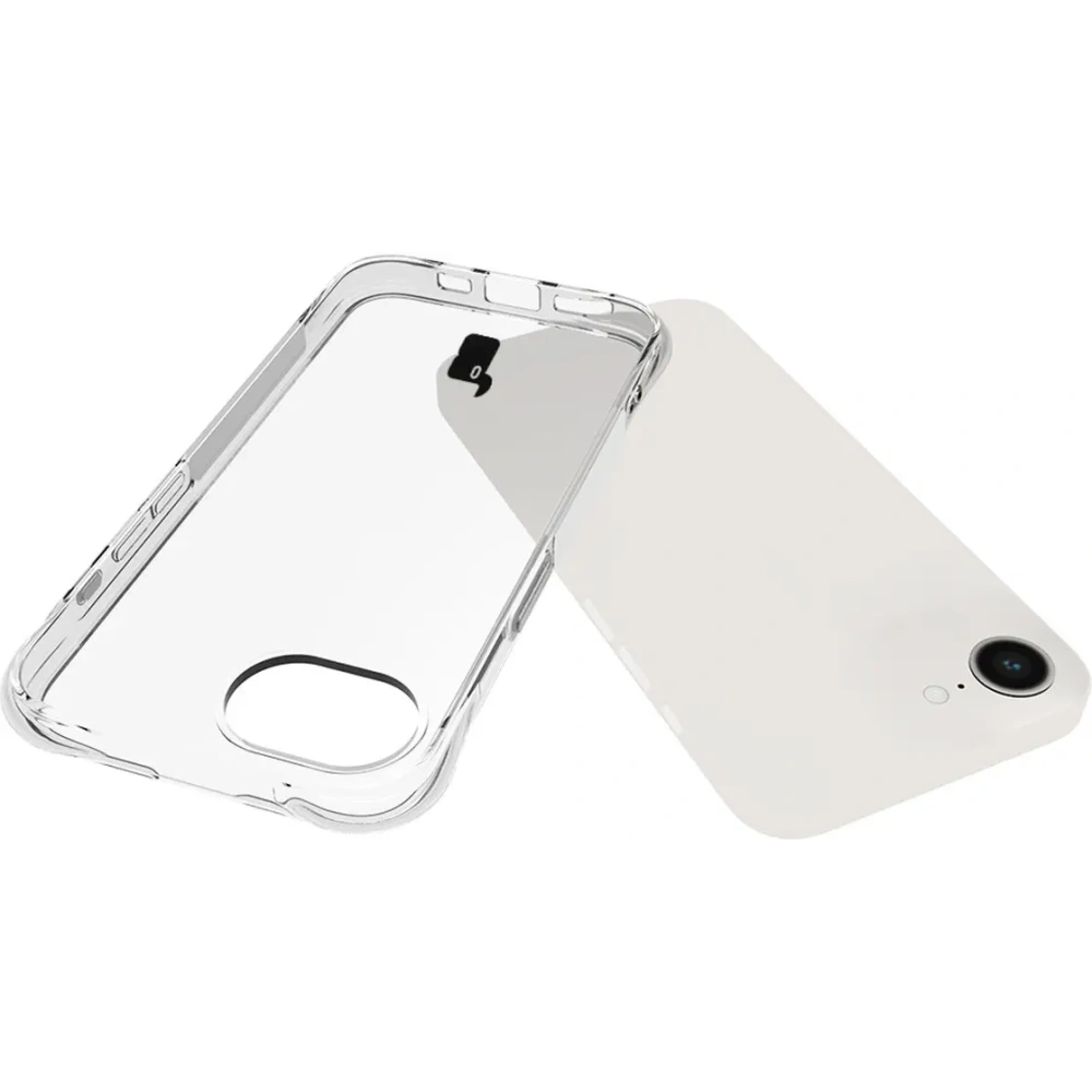 Etui + 2x szkło na ekran + 1x szkło na obiektyw Bizon Case Clear Pack do Apple iPhone 16e