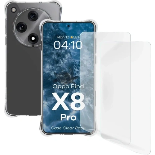Kup Bizon Case Clear Pack tok + 2x kijelző üveg Oppo Find X8 Pro-hoz - BIZ9472 - {ean13} - Sklep Home Screen