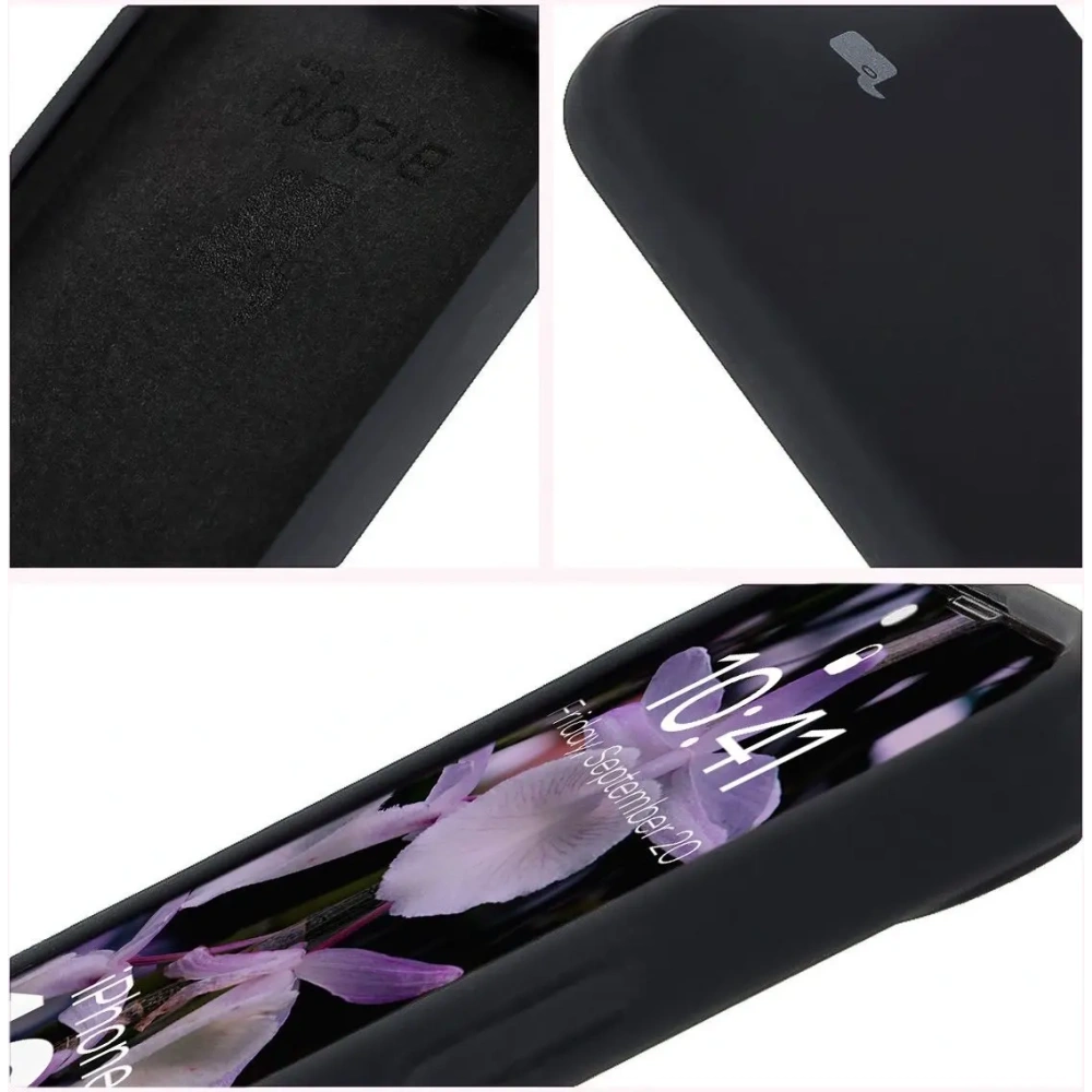 Silikonowe etui Bizon Soft Case do Apple iPhone 16e czarne