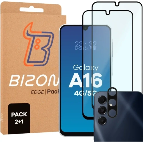 Kup Bizon Edge 2 csomag 2x edzett üveg + 1x lencsevédő Samsung Galaxy A16 4G / 5G számára - BIZ9476 - {ean13} - Sklep Home Screen