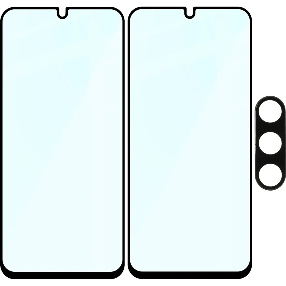 2x szkło na ekran + 1x szkło na aparat Bizon Edge 2 Pack do Samsung Galaxy A16 4G / 5G