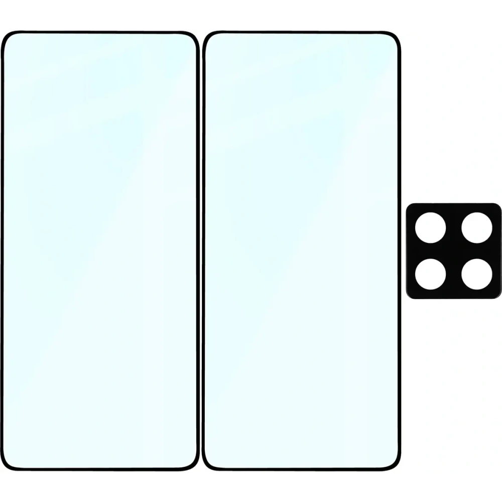 2x szkło na ekran + 1x szkło na aparat Bizon Edge 2 Pack do Xiaomi 14T Pro