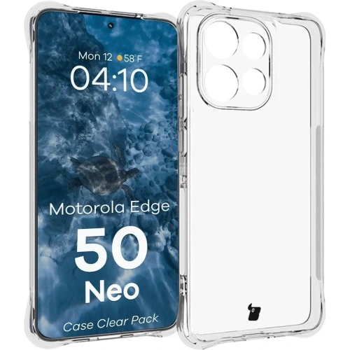 Kup Etui + 2x folia na ekran Bizon Case Clear Pack do Motorola Edge 50 Neo - BIZ9478 - {ean13} - Sklep Home Screen
