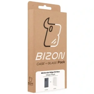 Kup Etui + 2x folia na ekran Bizon Case Clear Pack do Motorola Edge 50 Neo - BIZ9478 - {ean13} - Sklep Home Screen