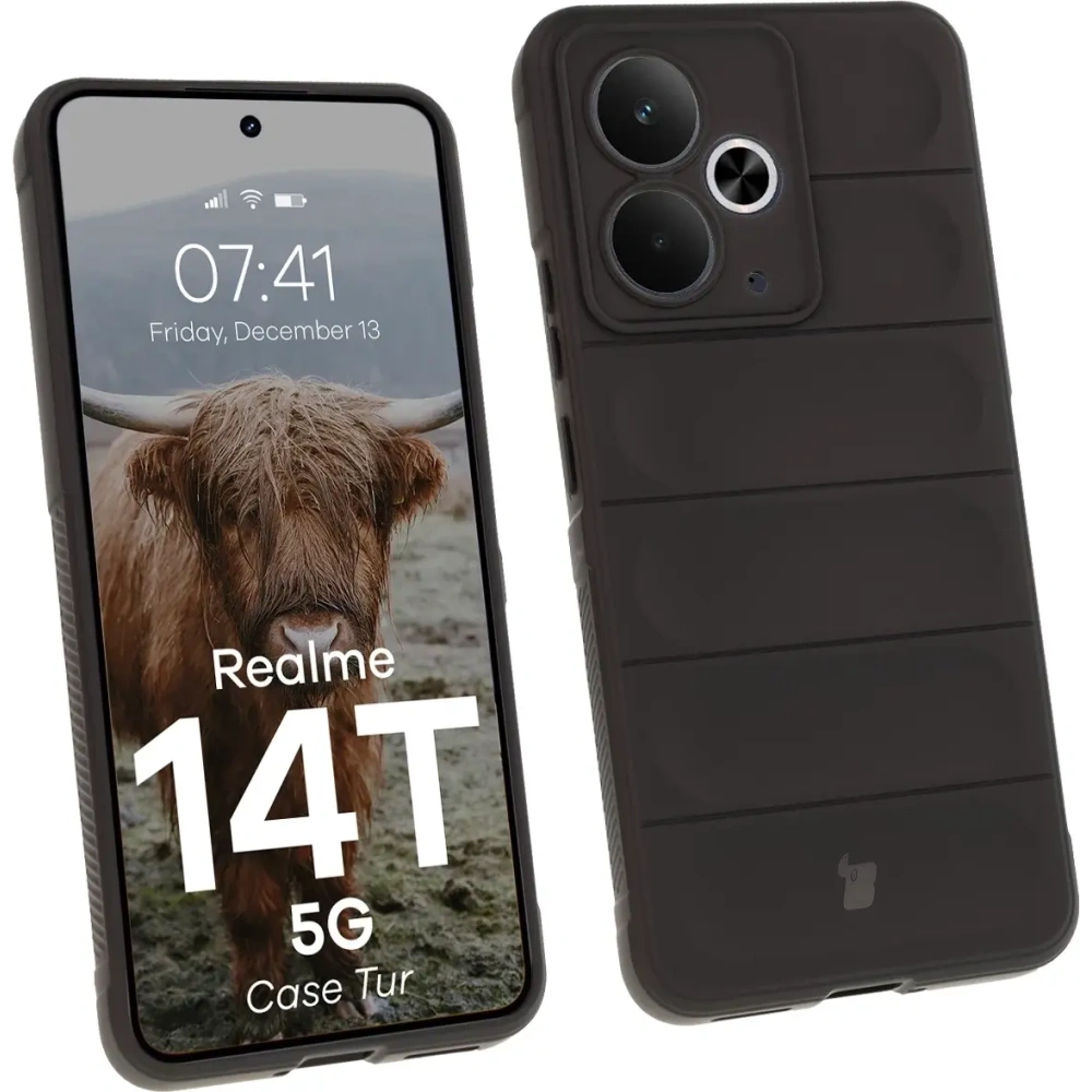 Pancerne etui Bizon Case Tur do Realme 14T 5G czarne