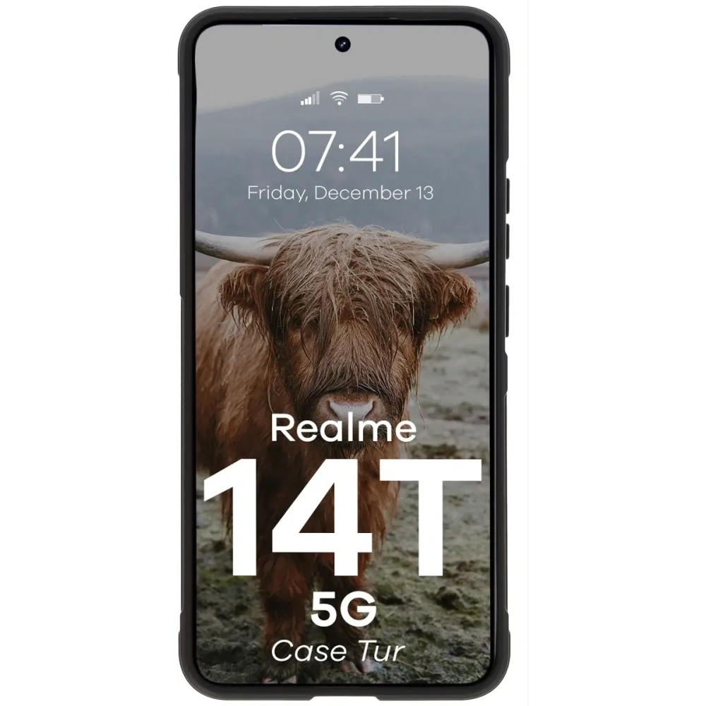 Pancerne etui Bizon Case Tur do Realme 14T 5G czarne