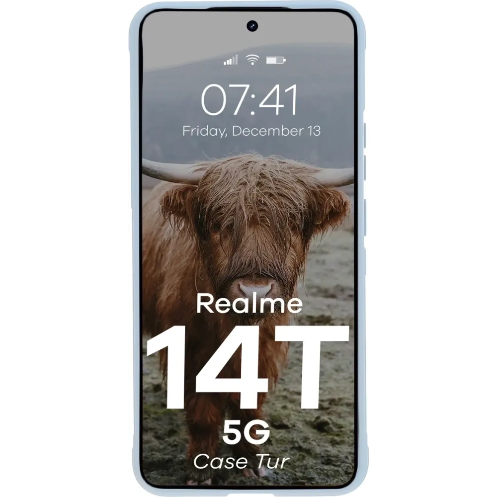 Pancerne etui Bizon Case Tur do Realme 14T 5G jasnoniebieskie