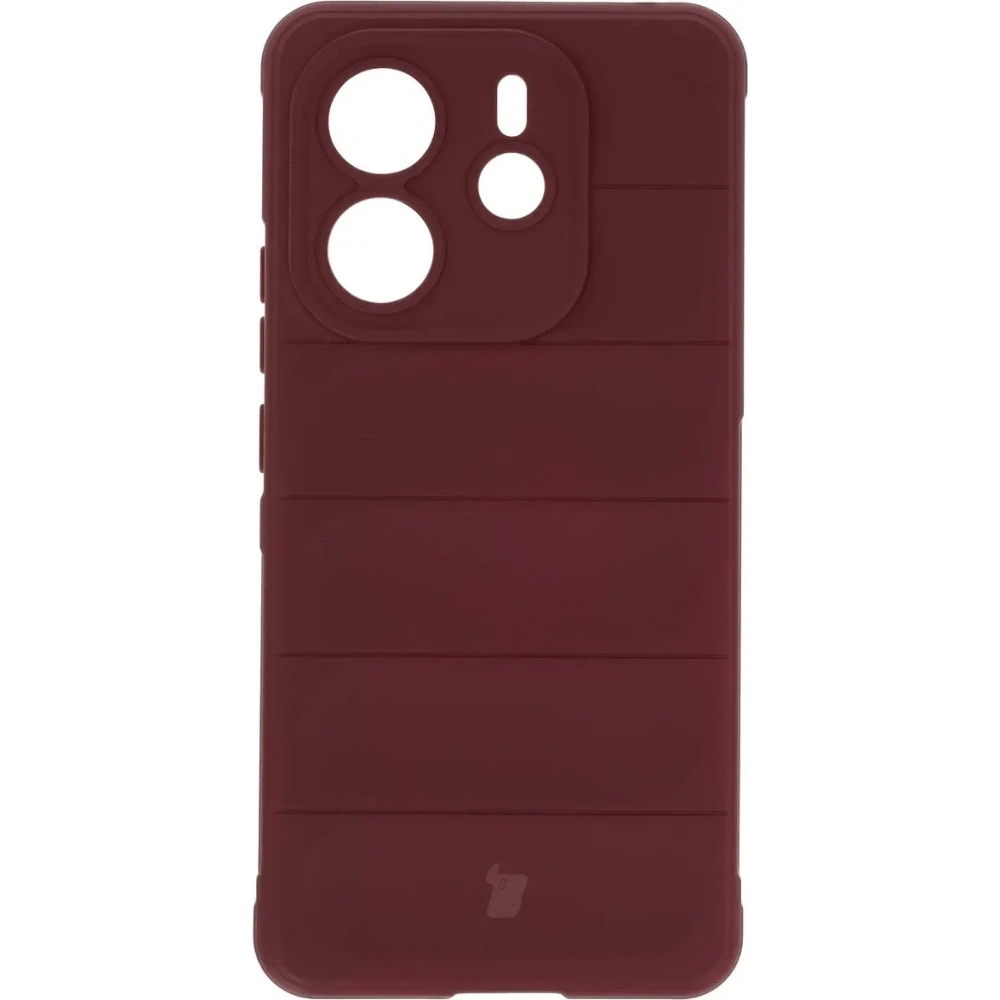 Pancerne etui Bizon Case Tur do Xiaomi Redmi Note 14 4G burgundowe