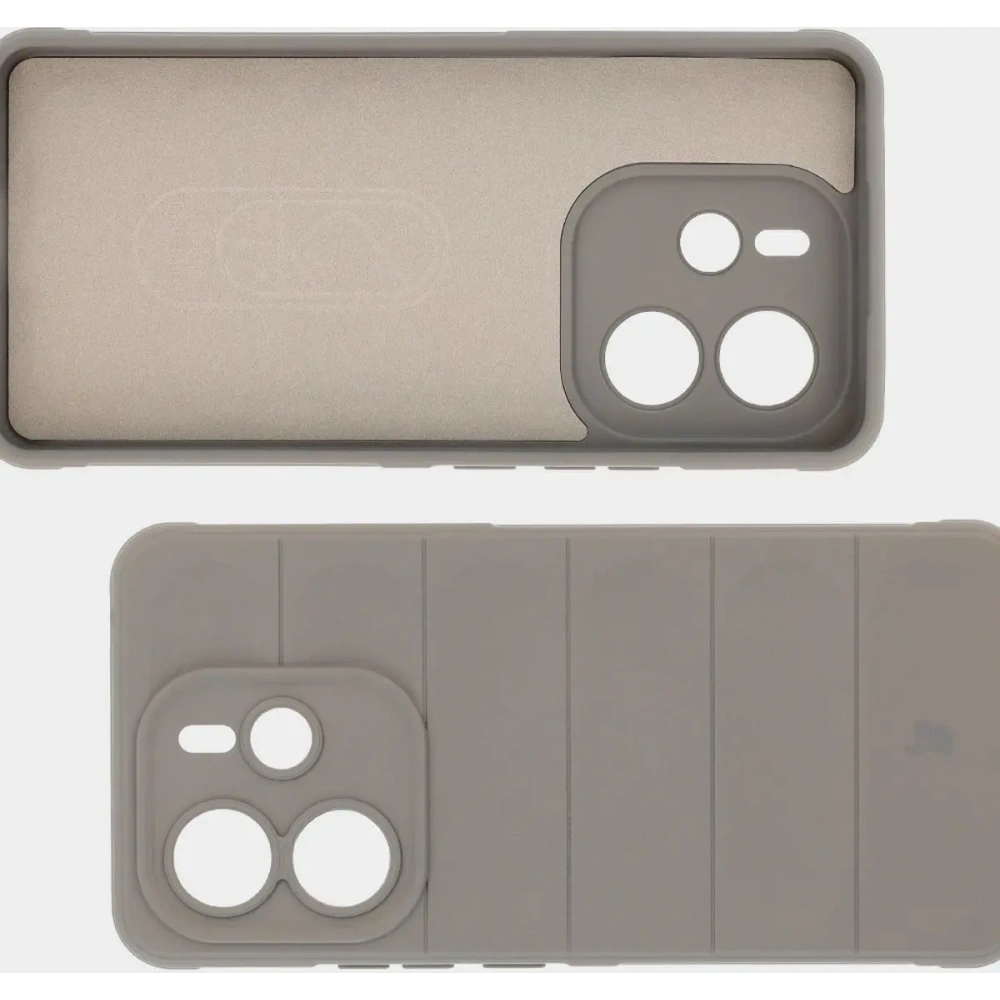 Pancerne etui Bizon Case Tur do Xiaomi Redmi Note 14 4G jasnoszare