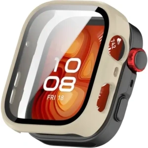 Kup Etui ze szkłem do zegarka Bizon Case+Glass Watch do Huawei Watch Fit 4 Pro beżowe - BIZ9487 - {ean13} - Sklep Home Screen