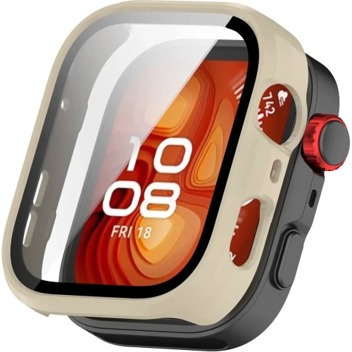Kup Bizon Case+Üveg Óra Huawei Watch Fit 4 Pro bézs - BIZ9487 - {ean13} - Sklep Home Screen