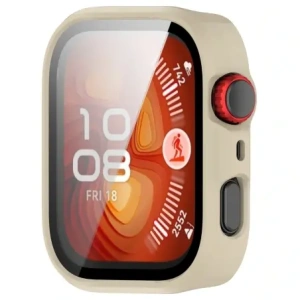 Kup Etui ze szkłem do zegarka Bizon Case+Glass Watch do Huawei Watch Fit 4 Pro beżowe - BIZ9487 - {ean13} - Sklep Home Screen