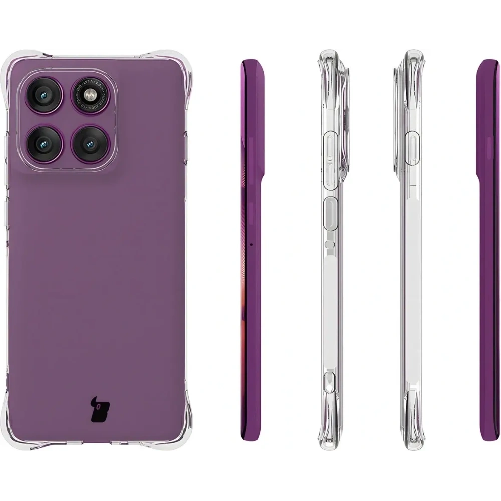 Elastyczne etui Bizon Case Salpa do Motorola Edge 60 Pro przezroczyste