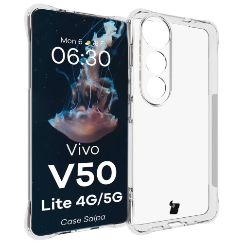 Kup Elastyczne etui Bizon Case Salpa do Vivo V50 Lite 4G / 5G przezroczyste - BIZ9492 - {ean13} - Sklep Home Screen