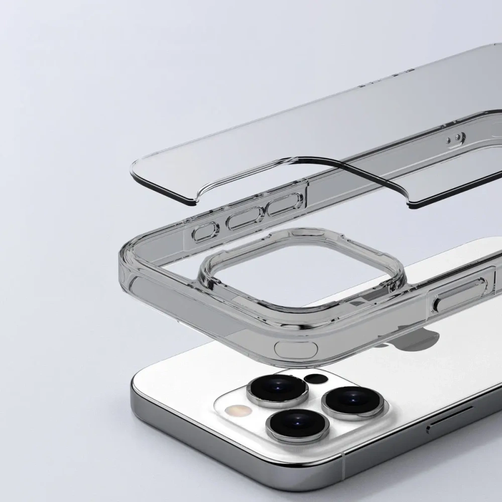 Etui Bizon Case Halo do Apple iPhone 16 Pro przezroczyste