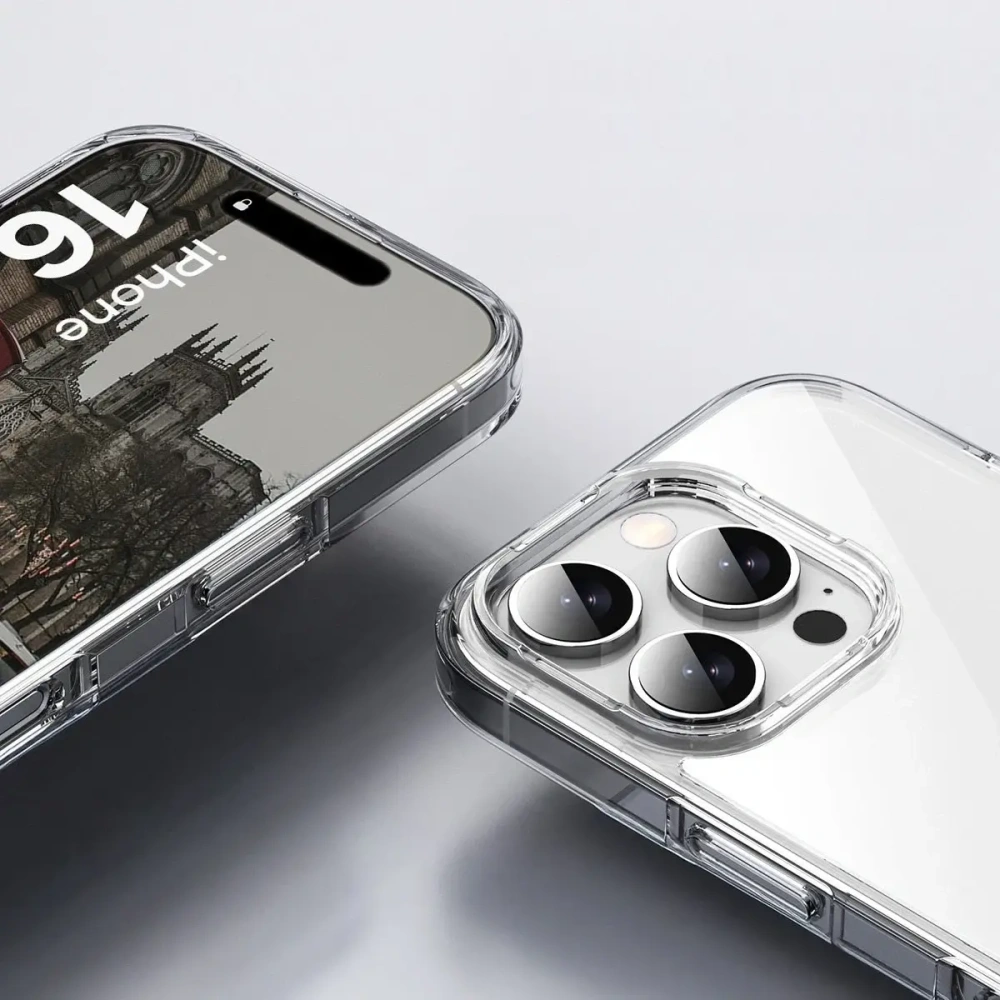 Etui Bizon Case Halo do Apple iPhone 16 Pro przezroczyste