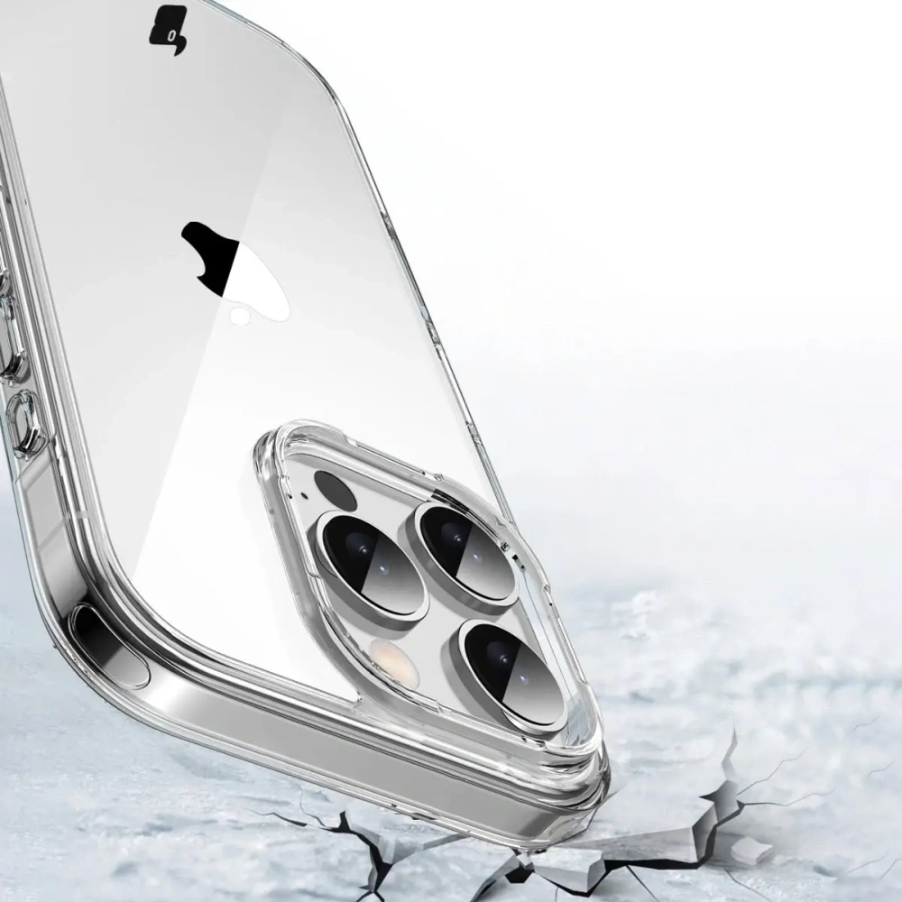 Etui Bizon Case Halo do Apple iPhone 16 Pro przezroczyste