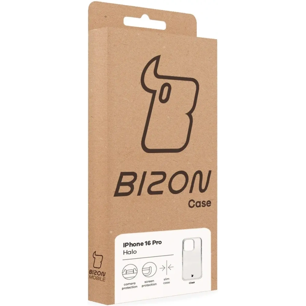 Etui Bizon Case Halo do Apple iPhone 16 Pro przezroczyste