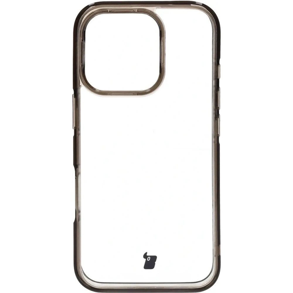 Etui Bizon Case Halo do Apple iPhone 16 Pro przydymione-czarne