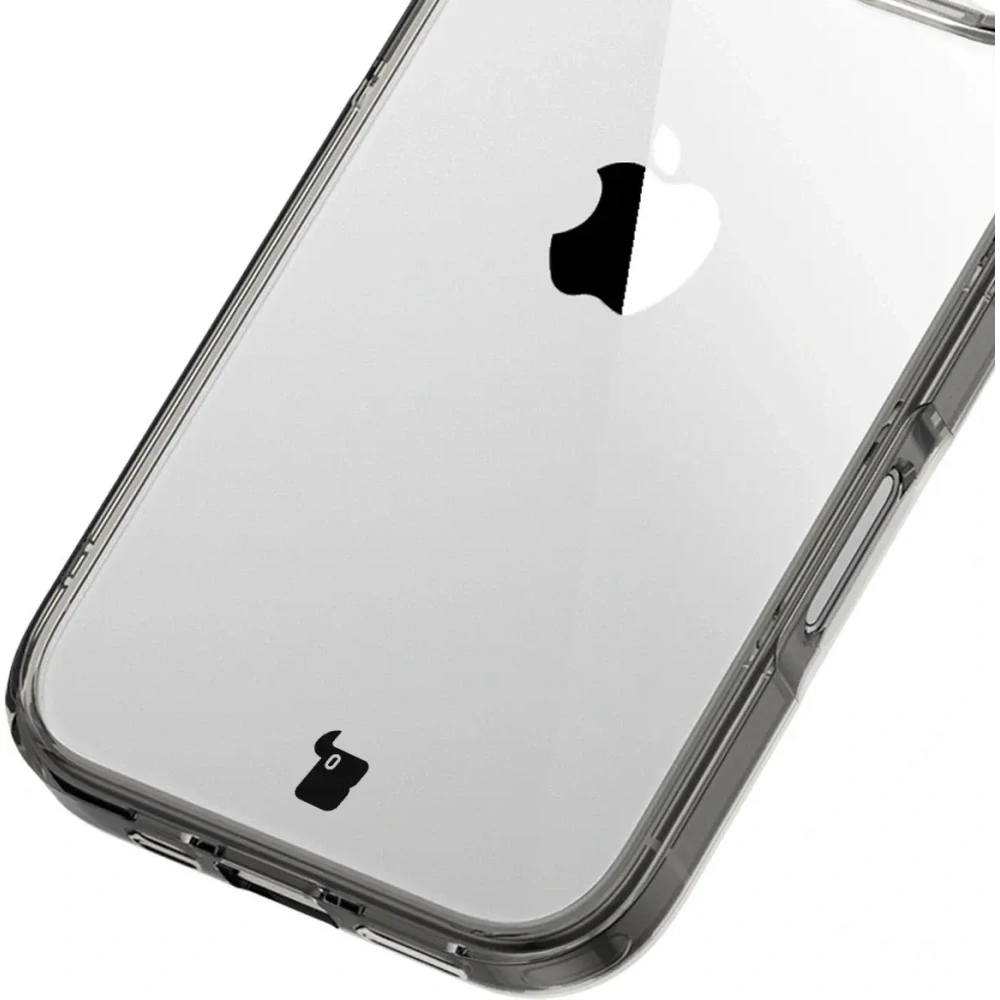 Etui Bizon Case Halo do Apple iPhone 16 Pro przydymione-czarne