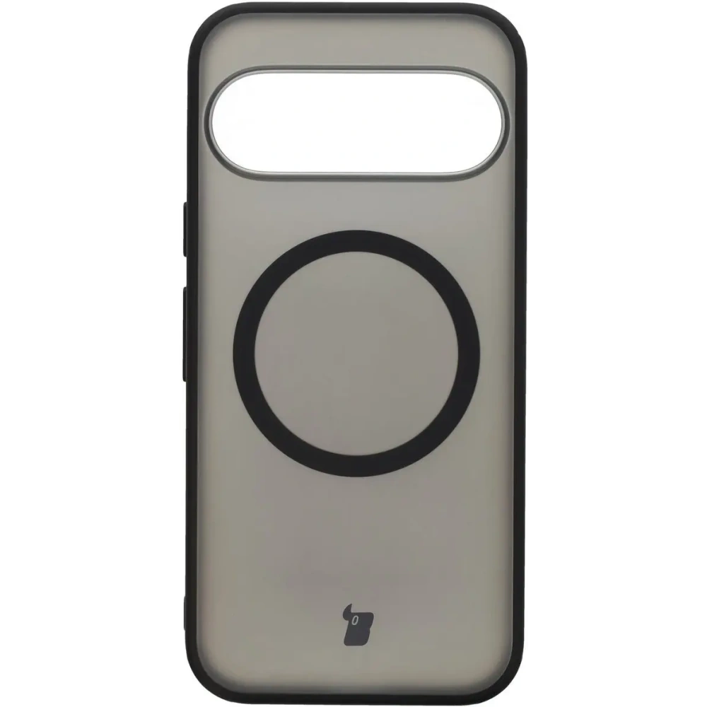 Etui z pierścieniem magnetycznym Bizon Case MatteO do Pixel 10 / 10 Pro przydymione-czarne