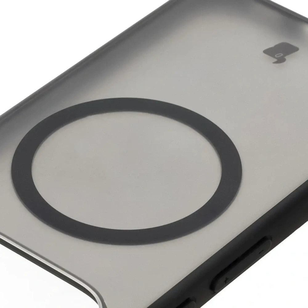 Etui z pierścieniem magnetycznym Bizon Case MatteO do Pixel 10 / 10 Pro przydymione-czarne