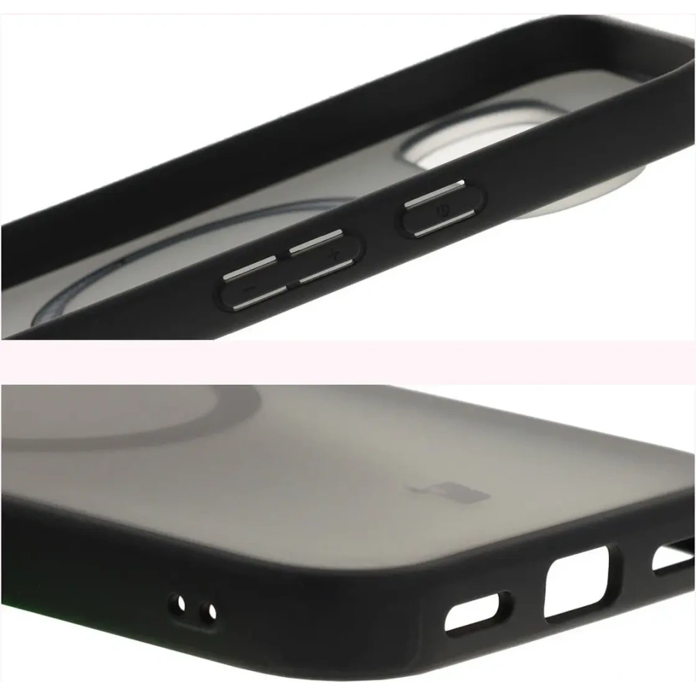 Etui z pierścieniem magnetycznym Bizon Case MatteO do Pixel 10 / 10 Pro przydymione-czarne