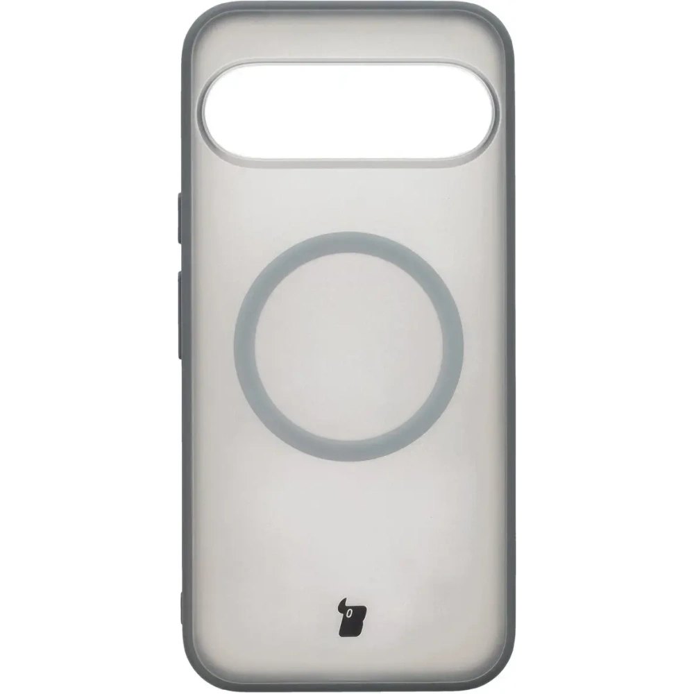 Etui z pierścieniem magnetycznym Bizon Case MatteO do Pixel 10 Pro XL przydymione-szare