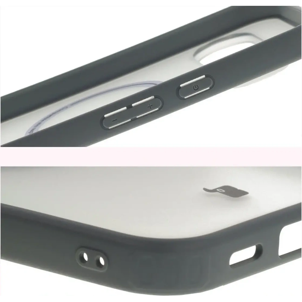 Etui z pierścieniem magnetycznym Bizon Case MatteO do Pixel 10 Pro XL przydymione-szare