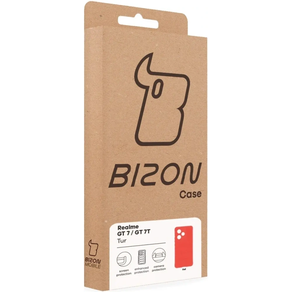 Pancerne etui Bizon Case Tur do Realme GT 7 / 7T czerwone