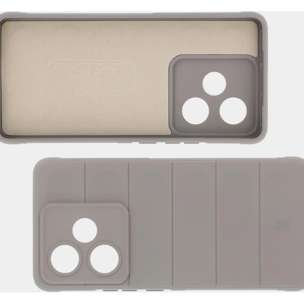 Pancerne etui Bizon Case Tur do Realme GT 7 / 7T jasnoszare