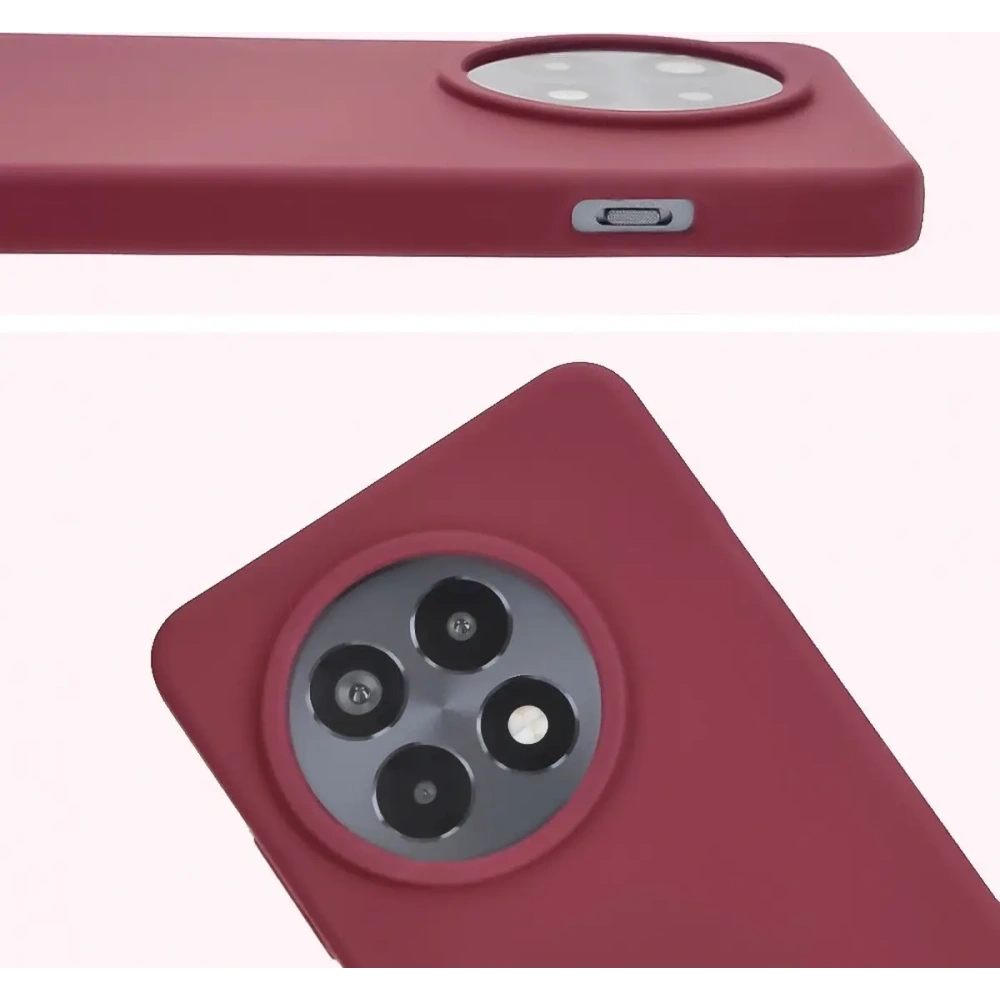 Silikonowe etui Bizon Soft Case do OnePlus 13R ciemnofioletowe