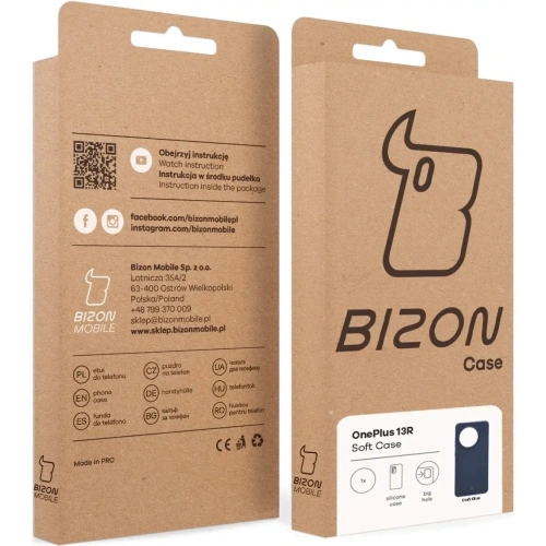 Kup Bizon Soft Case OnePlus 13R sötétkék - BIZ9514 - {ean13} - Sklep Home Screen