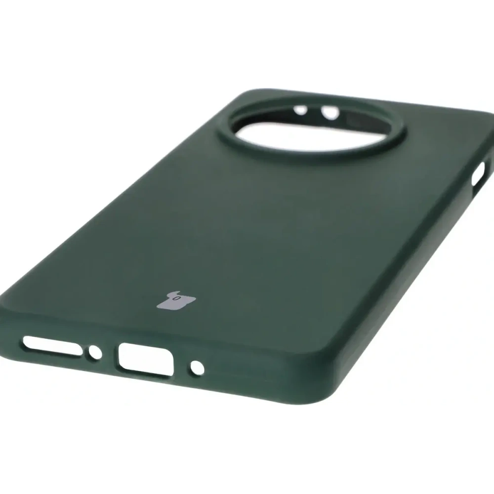 Silikonowe etui Bizon Soft Case do OnePlus 13R ciemnozielone