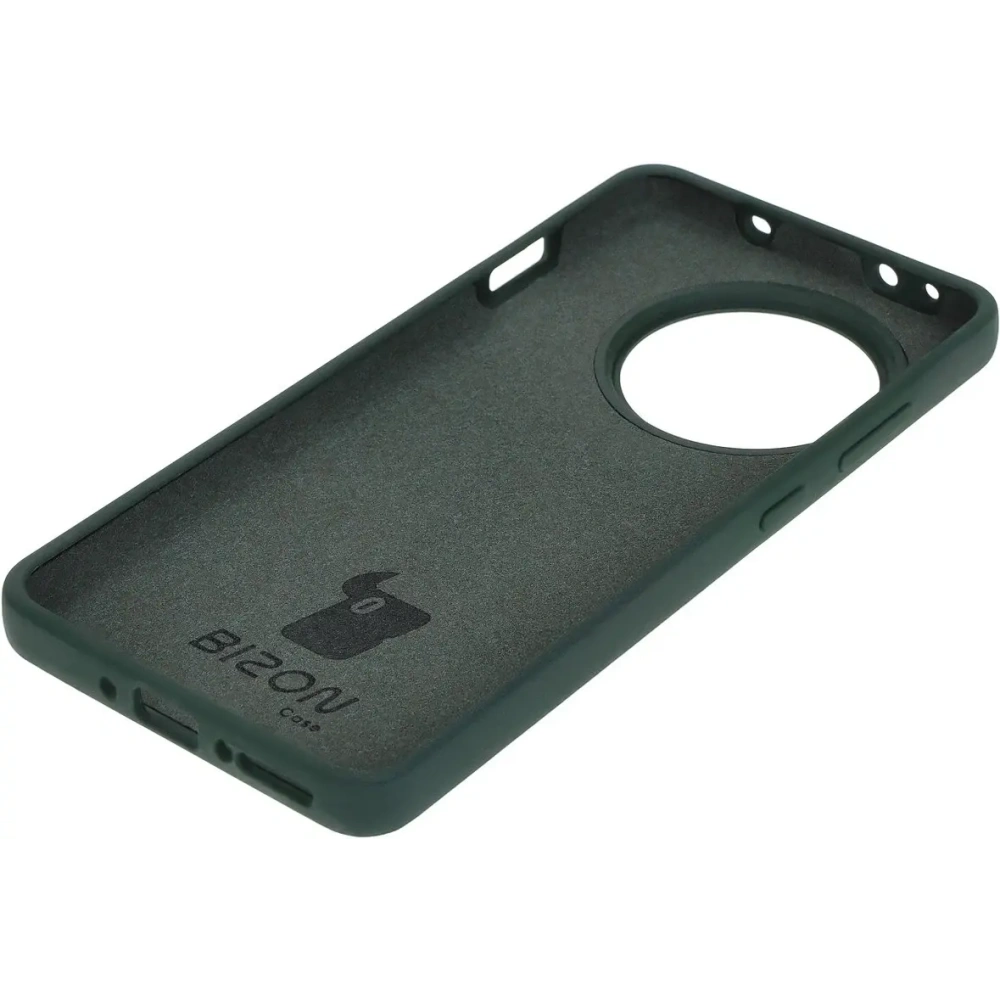 Silikonowe etui Bizon Soft Case do OnePlus 13R ciemnozielone