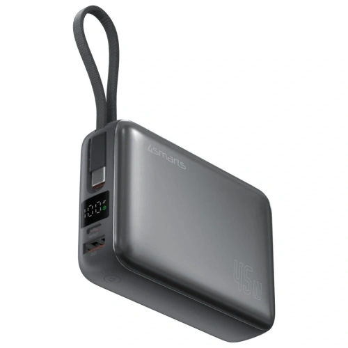 Kup 4smarts Enterprise Compact Power Bank 20000mAh 45W USB-A, 2xUSB-C + cablu USB-C încorporat gri - 4SMR96 - {ean13} - Sklep Home Screen