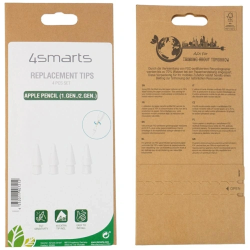 Kup 4smarts Austauschbare Spitzen für Apple Pencil (1. und 2. Generation), Apple Pencil USB-C, 4smarts Pencil Pro 2 und 3 - 4SMR97 - {ean13} - Sklep Home Screen