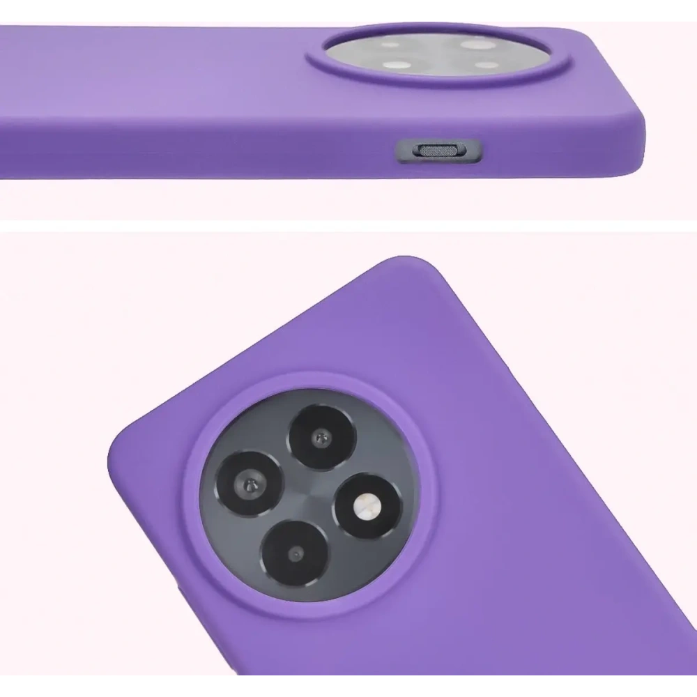 Silikonowe etui Bizon Soft Case do OnePlus 13R fioletowe