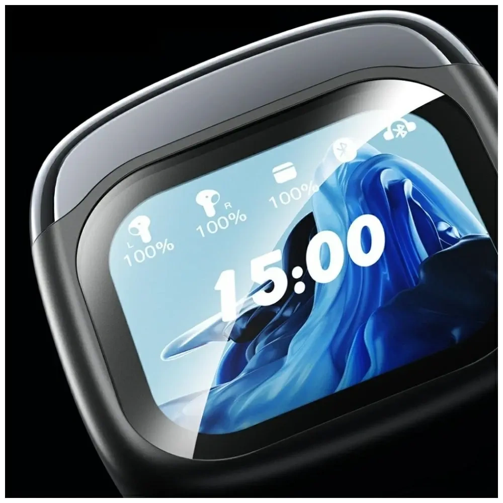 Bezprzewodowe słuchawki douszne AWEI TP100 ENC Bluetooth 5.4 TWS + stacja dokująca czarny