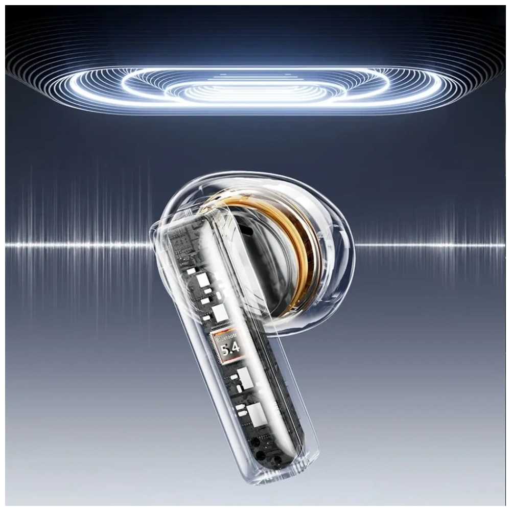 Bezprzewodowe słuchawki douszne AWEI TP100 ENC Bluetooth 5.4 TWS + stacja dokująca czarny