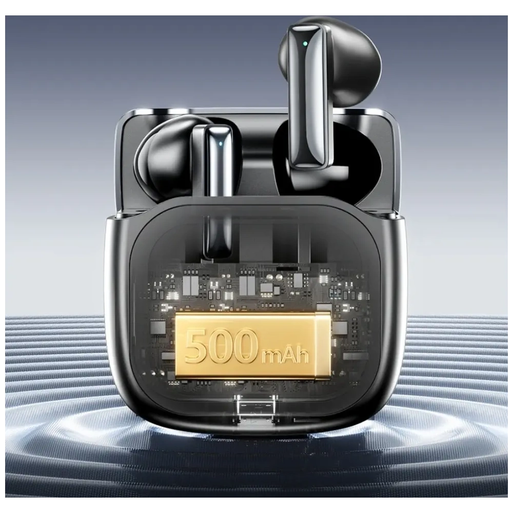 Bezprzewodowe słuchawki douszne AWEI TP100 ENC Bluetooth 5.4 TWS + stacja dokująca czarny