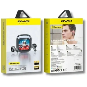 Kup AWEI TP100 ENC Bezdrátová sluchátka do uší Bluetooth 5.4 TWS + dokovací stanice Černá - AWEI255 - {ean13} - Sklep Home Screen