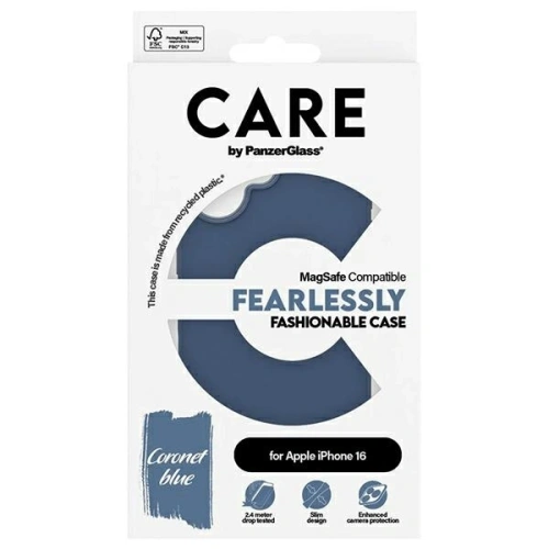 Kup Etui CARE by PanzerGlass Fashion MagSafe do Apple iPhone 16 niebieski - PZG971 - {ean13} - Sklep Home Screen
