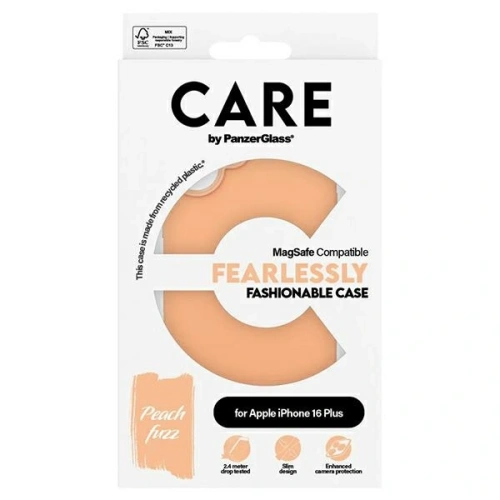 Kup CARE de la PanzerGlass Fashion MagSafe Apple iPhone 16 Plus piersică - PZG973 - {ean13} - Sklep Home Screen