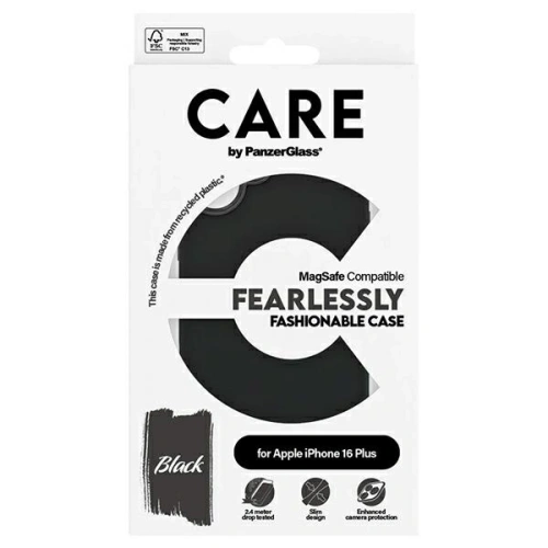 Kup Etui CARE by PanzerGlass Fashion MagSafe do Apple iPhone 16 Plus czarny - PZG974 - {ean13} - Sklep Home Screen