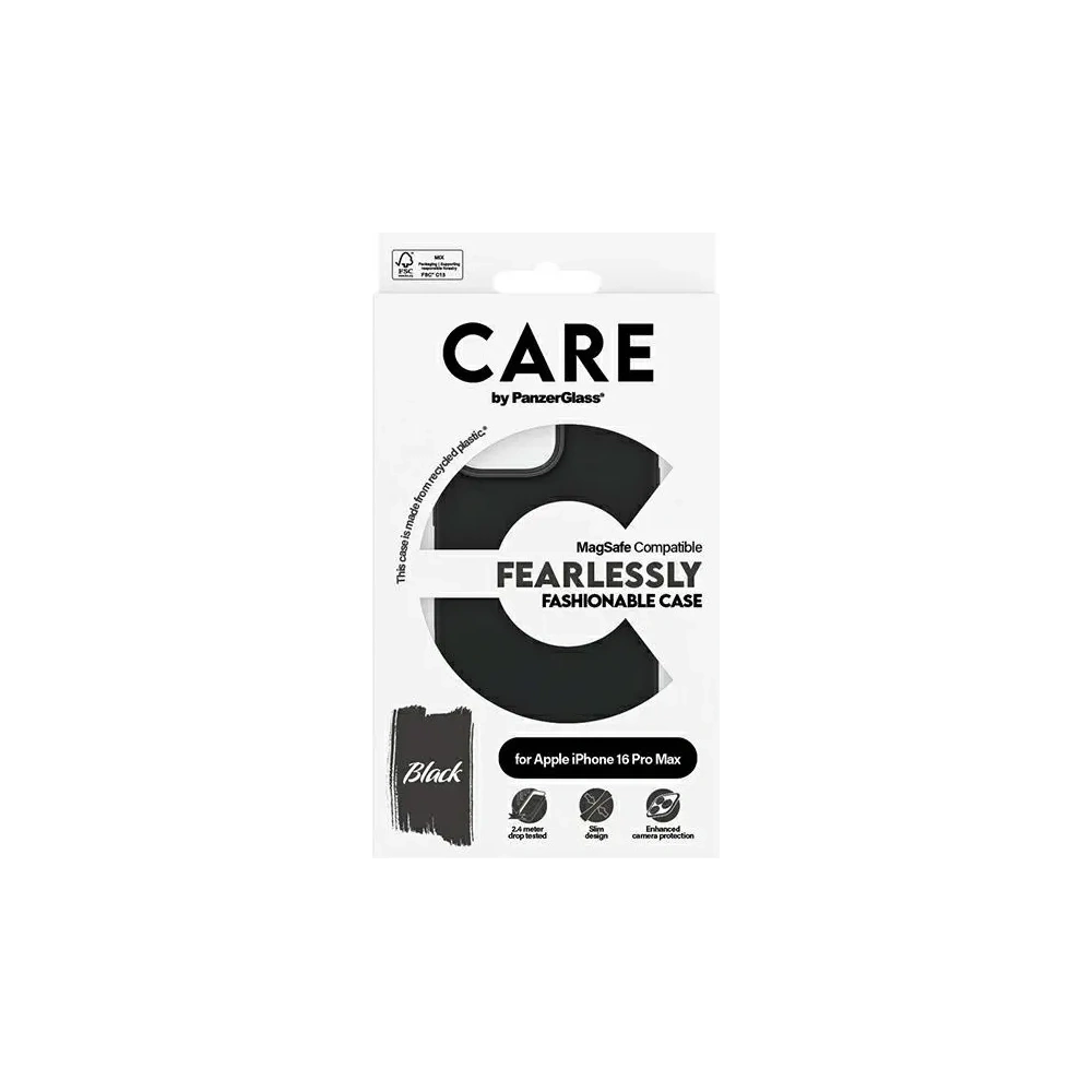Etui CARE by PanzerGlass Fashion MagSafe do Apple iPhone 16 Pro Max czarny