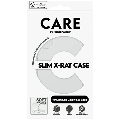 Kup Etui CARE by PanzerGlass Fashion X-Ray do Samsung Galaxy S25 Edge przezroczysty - PZG990 - {ean13} - Sklep Home Screen